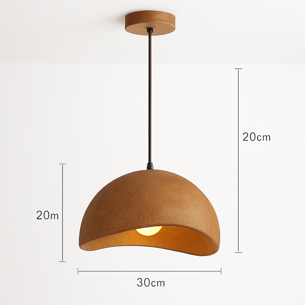 suspension à led wabi-sabi en résine créative pour décoration intérieure - vue 22 sur 23