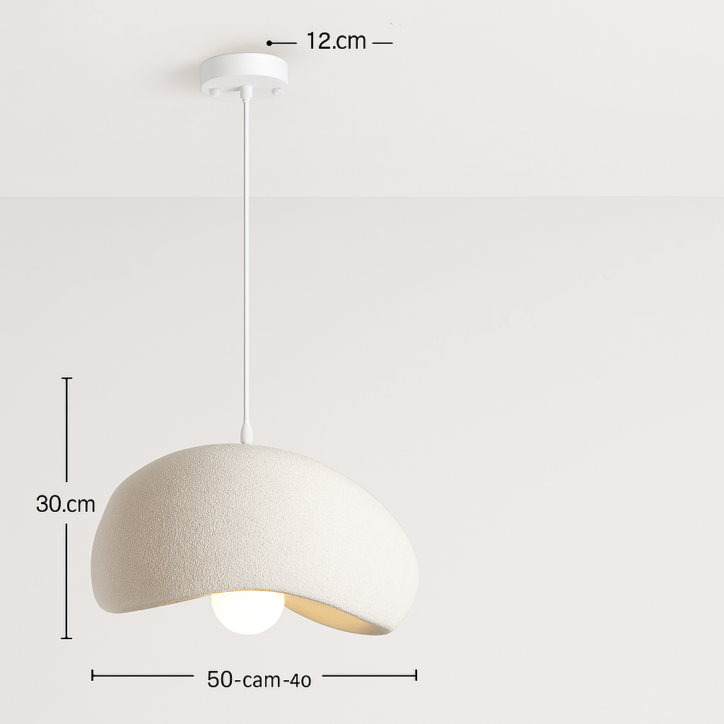 suspension à led wabi-sabi en résine créative pour décoration intérieure - vue 23 sur 23