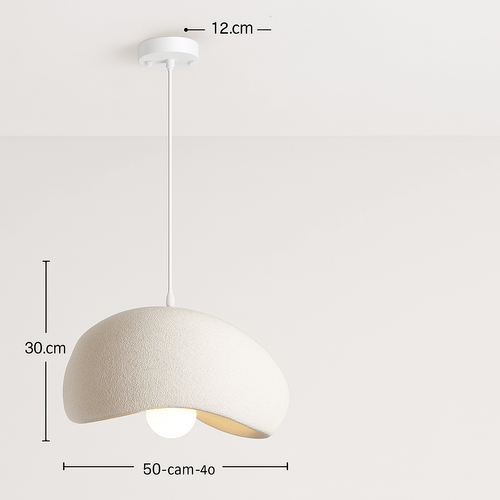 suspension à led wabi-sabi en résine créative pour décoration intérieure - vue 24 sur 23