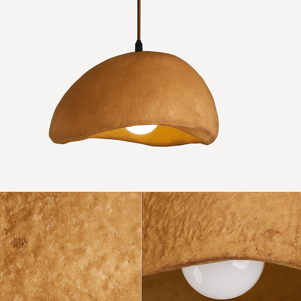 suspension à led wabi-sabi en résine créative pour décoration intérieure - vue 4 sur 23