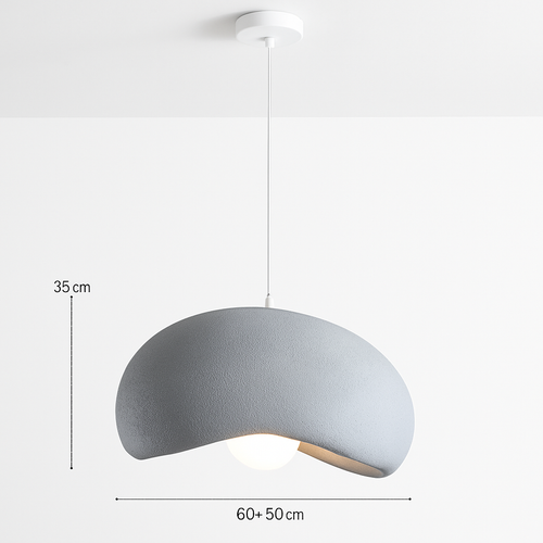 suspension à led wabi-sabi en résine créative pour décoration intérieure - vue 7 sur 23