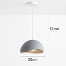 suspension à led wabi-sabi en résine créative pour décoration intérieure