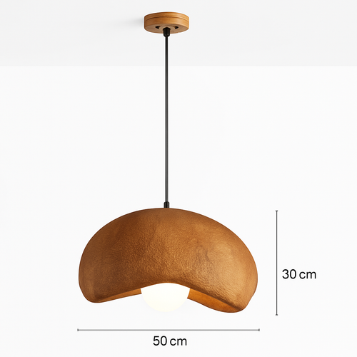 suspension à led wabi-sabi en résine créative pour décoration intérieure - vue 10 sur 23