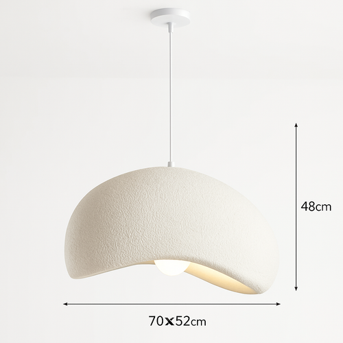 suspension à led wabi-sabi en résine créative pour décoration intérieure - vue 11 sur 23