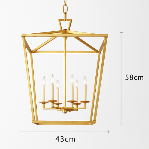 suspension loft vintage en fer cage à oiseaux moderne - vue 15 sur 16