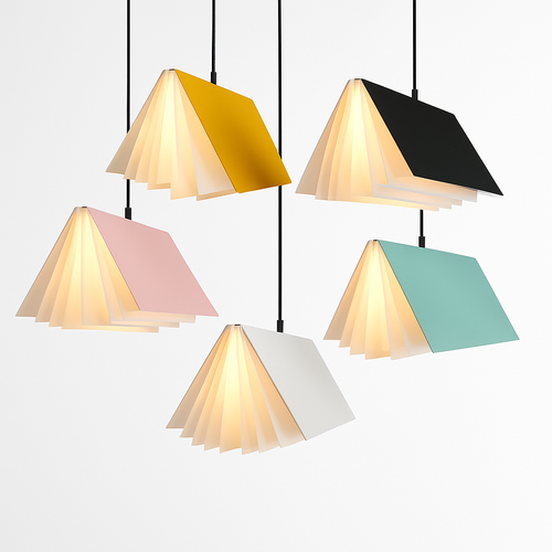 suspension lumières livre décoration moderne salle d'étude bibliothèque boutique décor enfants enfants décor - vue 2 sur 15