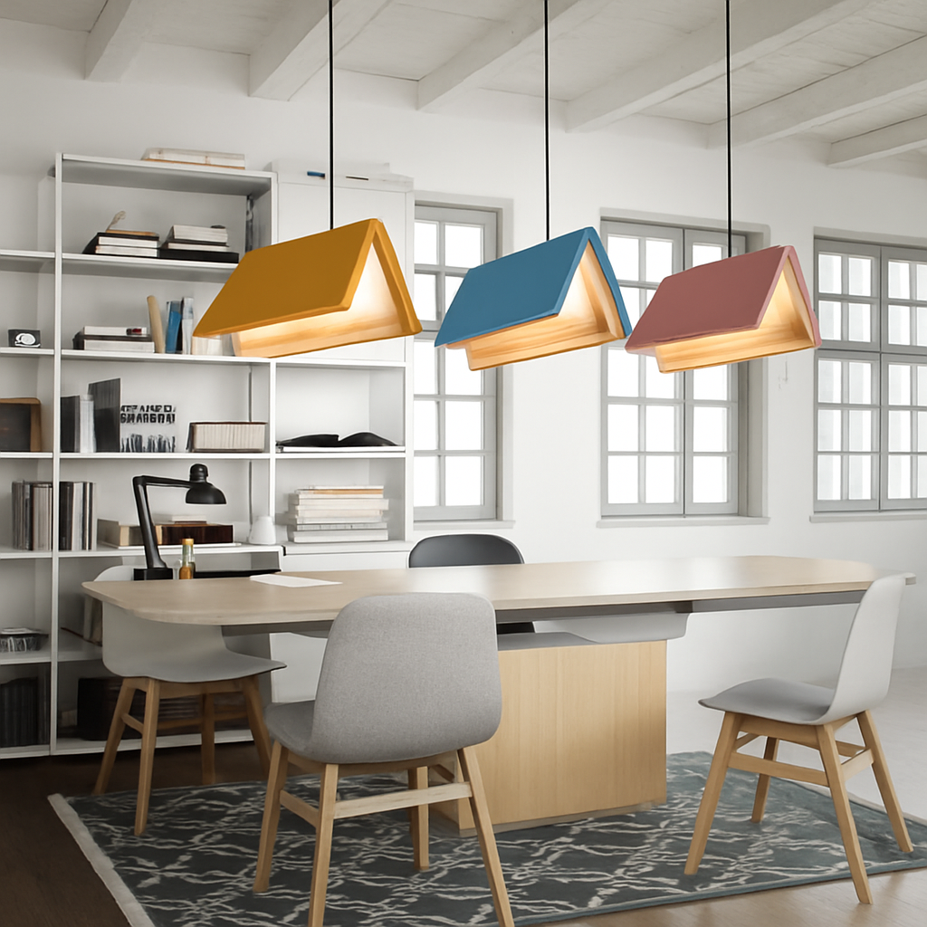 suspension lumières livre décoration moderne salle d'étude bibliothèque boutique décor enfants enfants décor - vue 5 sur 15
