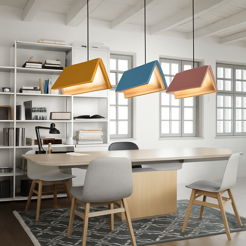suspension lumières livre décoration moderne salle d'étude bibliothèque boutique décor enfants enfants décor - vue 6 sur 15