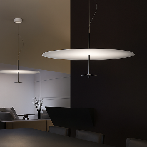 suspension luminaire ultra mince design minimaliste pour intérieur - vue 2 sur 8
