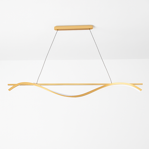 suspension minimaliste en aluminium fer lumière led lustre - vue 5 sur 10