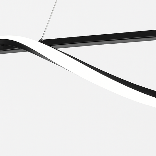 suspension minimaliste en aluminium fer lumière led lustre - vue 7 sur 10