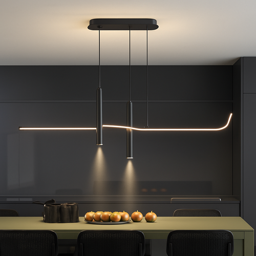 suspension minimaliste moderne pour bar et cuisine - vue 3 sur 12