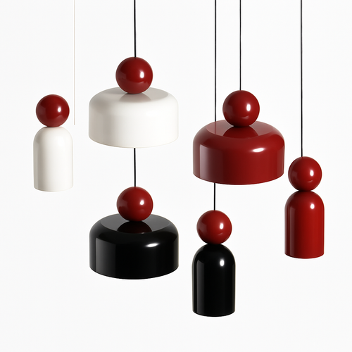 suspension moderne à câble long pour décoration intérieure - vue 2 sur 15