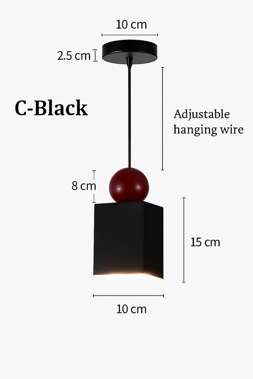 suspension moderne à câble long pour décoration intérieure - vue 12 sur 15