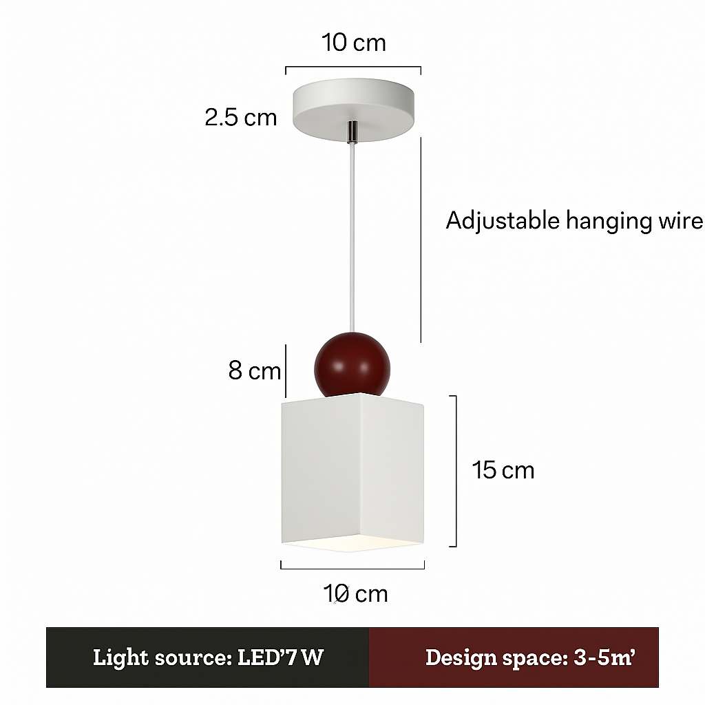suspension moderne à câble long pour décoration intérieure - vue 13 sur 15