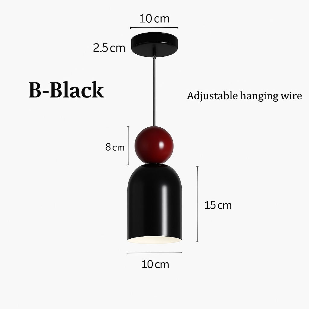 suspension moderne à câble long pour décoration intérieure - vue 14 sur 15