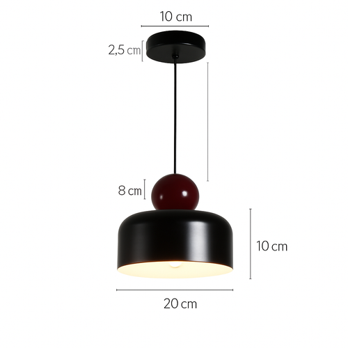 suspension moderne à câble long pour décoration intérieure - vue 9 sur 15