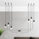 suspension moderne à corde pour un éclairage contemporain élégant