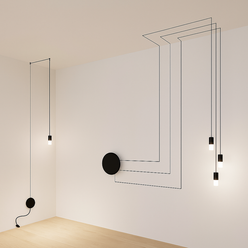 suspension moderne à corde pour un éclairage contemporain élégant - vue 4 sur 12