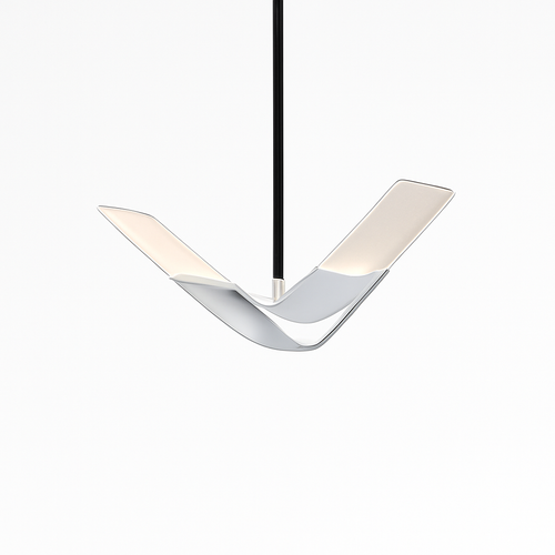 suspension moderne design oiseau volant éclairage tricolore led - vue 6 sur 13