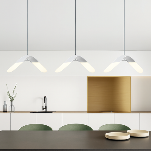 suspension moderne design oiseau volant éclairage tricolore led - vue 7 sur 13