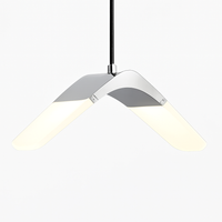 suspension moderne design oiseau volant éclairage tricolore led