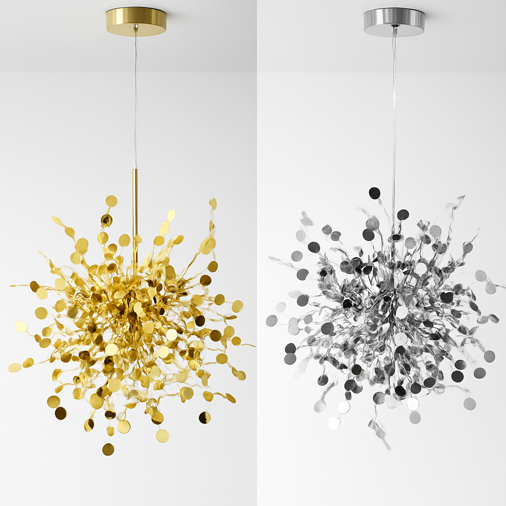 suspension moderne en acier inoxydable pour hôtel loft - vue 4 sur 14