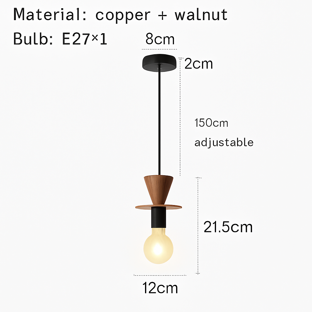 suspension moderne en bois pour bar - vue 11 sur 14