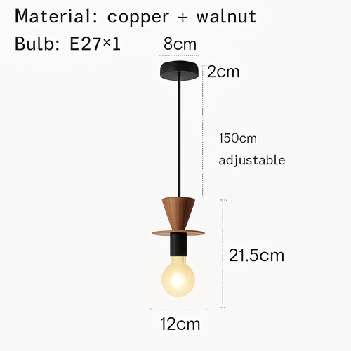 suspension moderne en bois pour bar - vue 12 sur 14