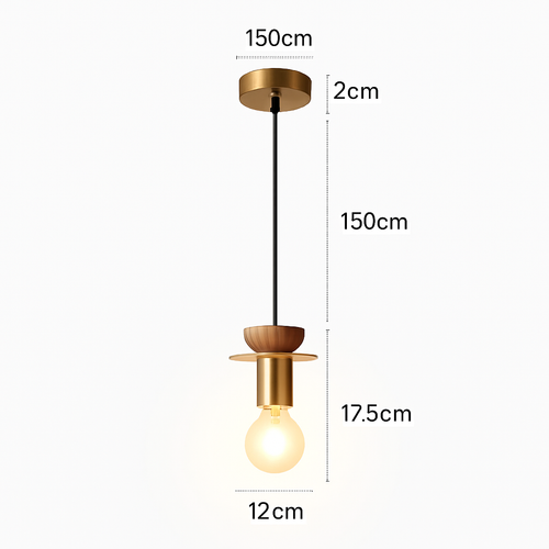 suspension moderne en bois pour bar - vue 14 sur 14