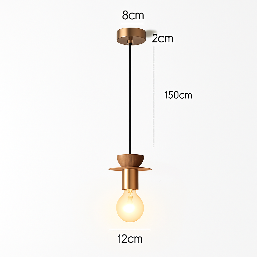 suspension moderne en bois pour bar - vue 13 sur 14