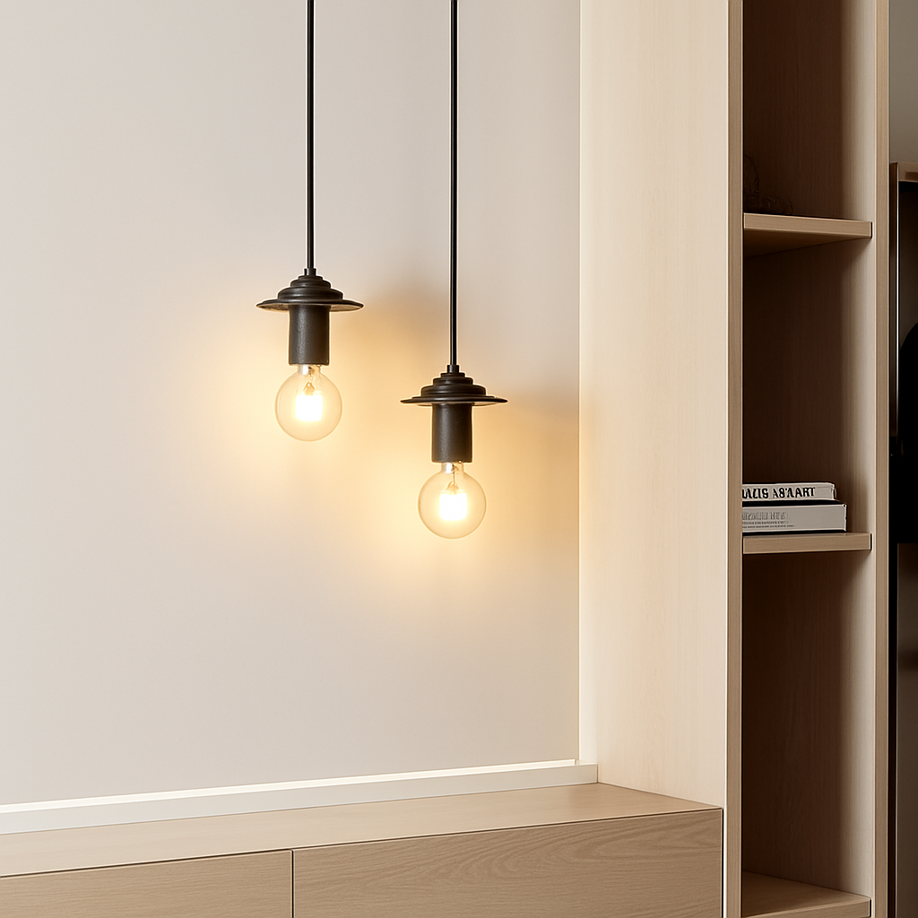 suspension moderne en bois pour bar - vue 4 sur 14