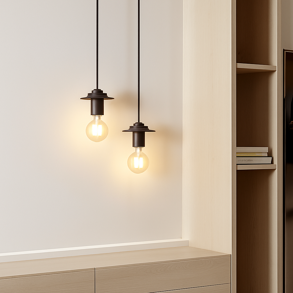 suspension moderne en bois pour bar - vue 4 sur 14
