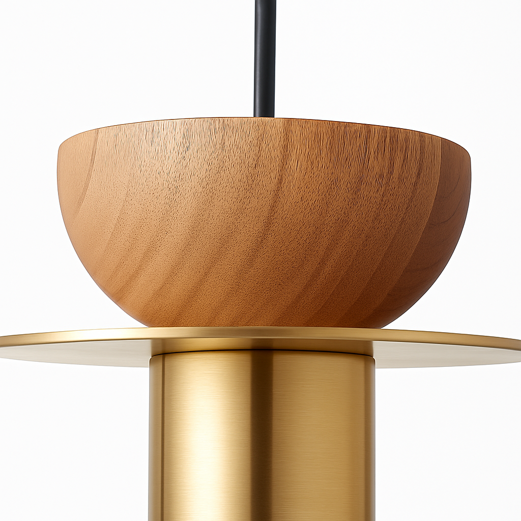suspension moderne en bois pour bar - vue 5 sur 14