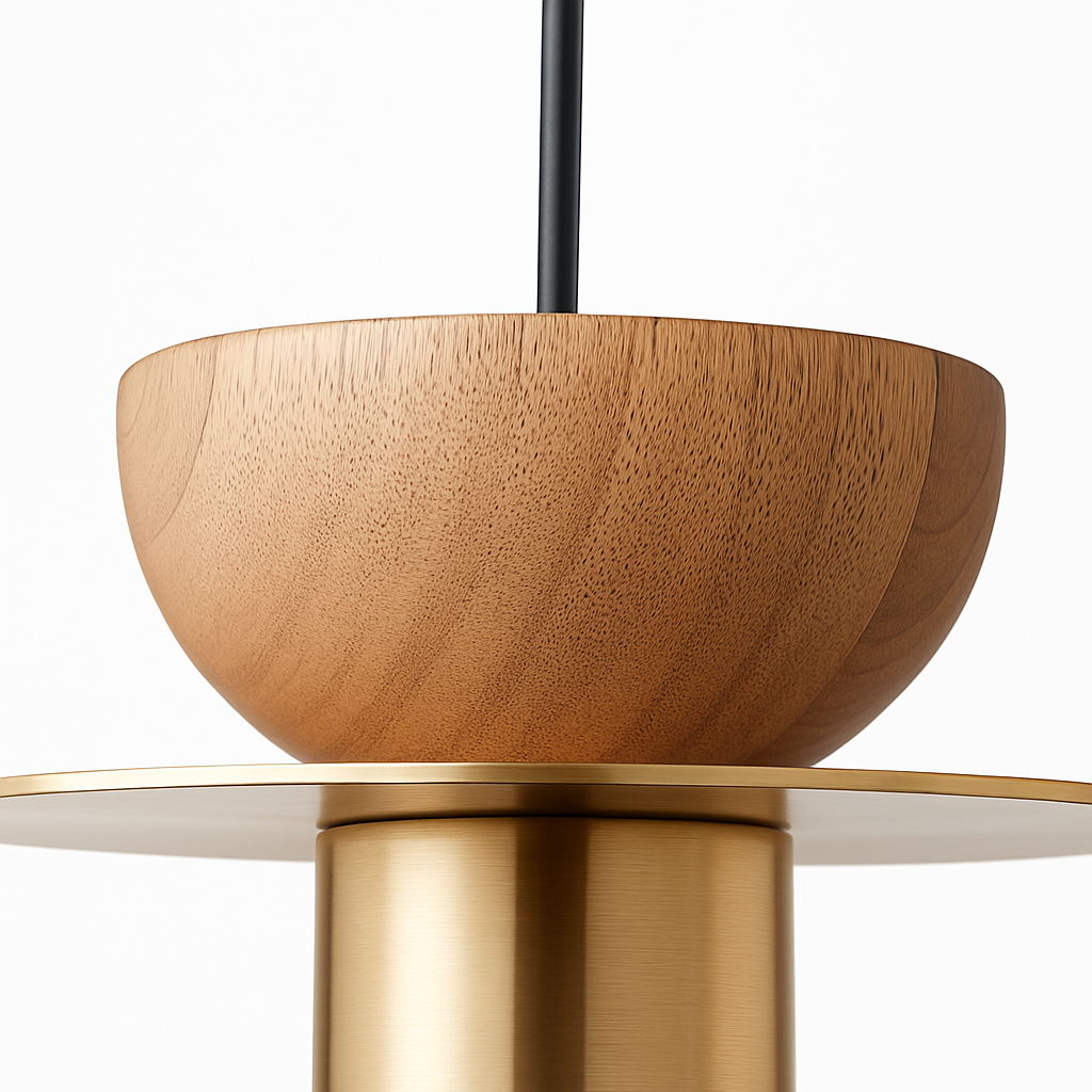 suspension moderne en bois pour bar - vue 5 sur 14
