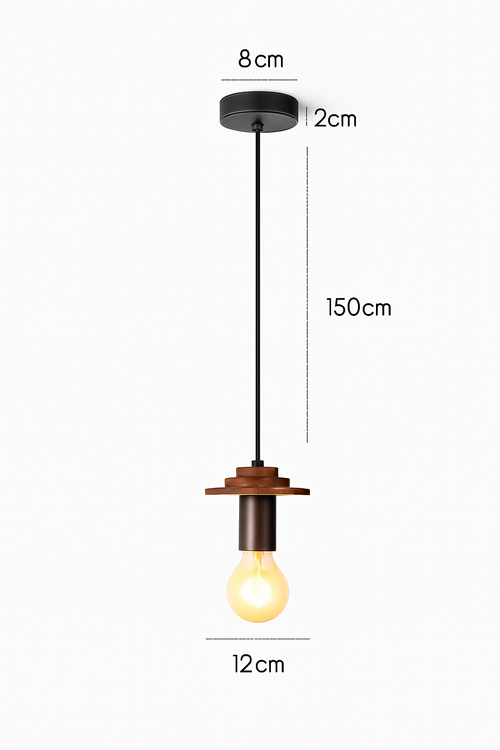suspension moderne en bois pour bar - vue 8 sur 14