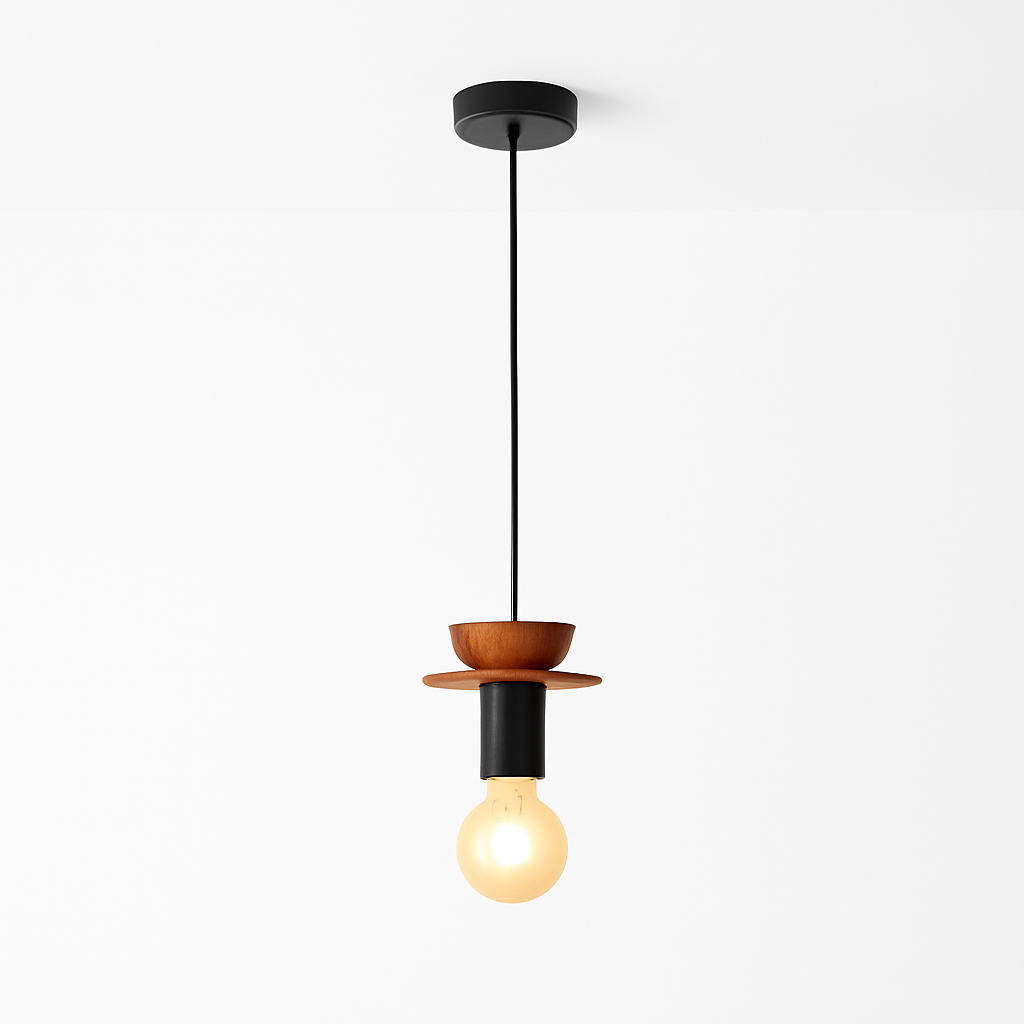 suspension moderne en bois pour bar - vue 9 sur 14