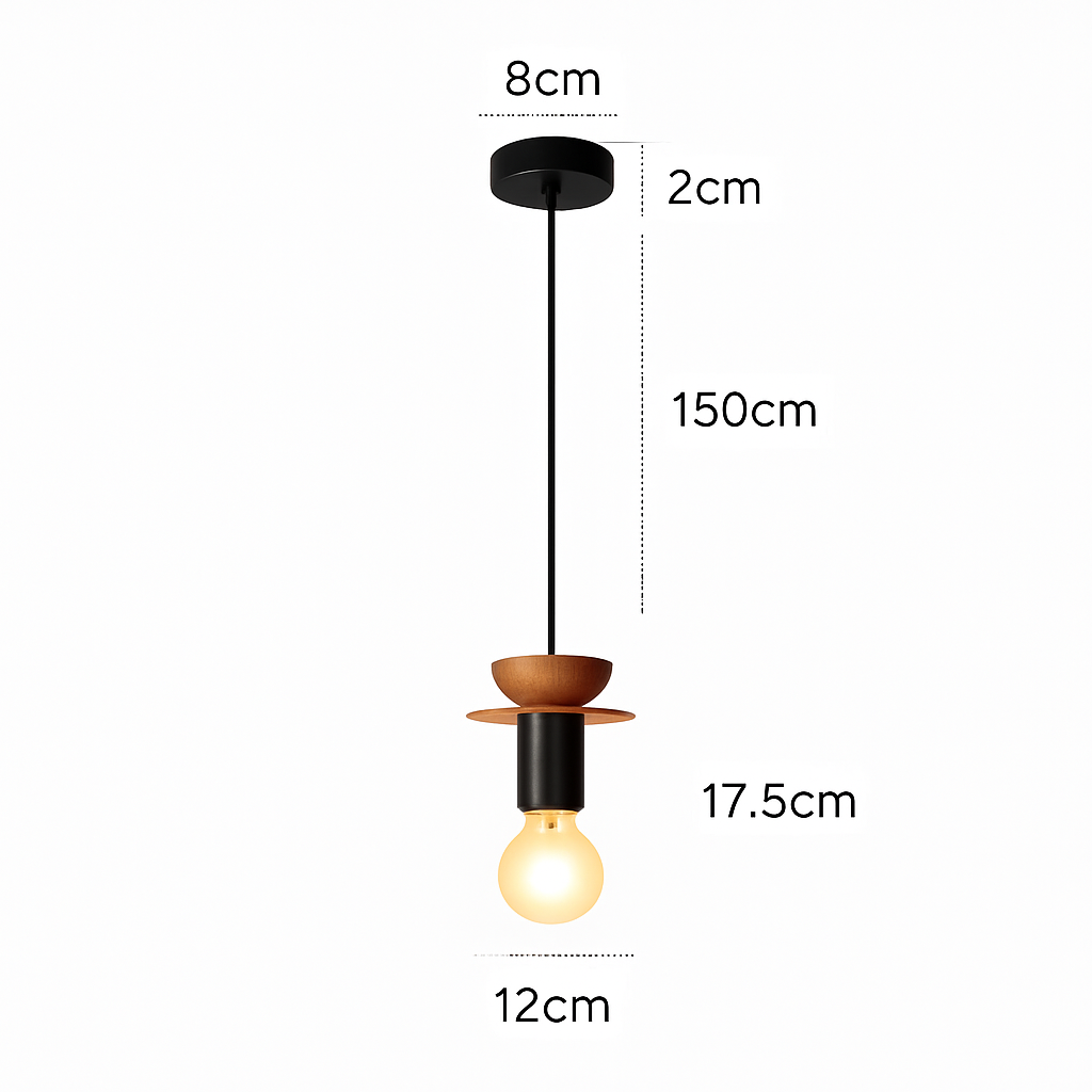suspension moderne en bois pour bar - vue 9 sur 14