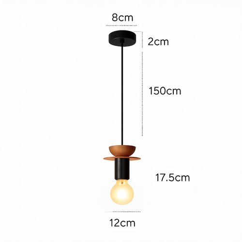 suspension moderne en bois pour bar - vue 10 sur 14