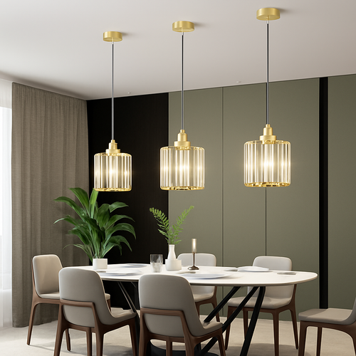suspension moderne en cristal pour décoration intérieure élégante - vue 6 sur 10