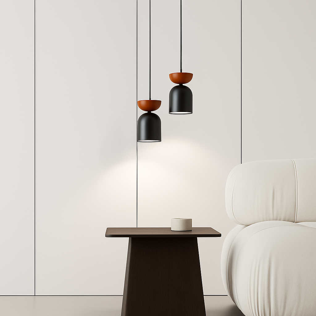 suspension moderne en cuivre pour décoration créative et personnalisée - vue 3 sur 7
