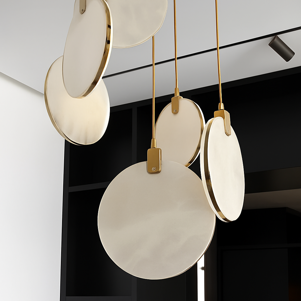 suspension moderne en marbre pour un intérieur élégant - vue 5 sur 11