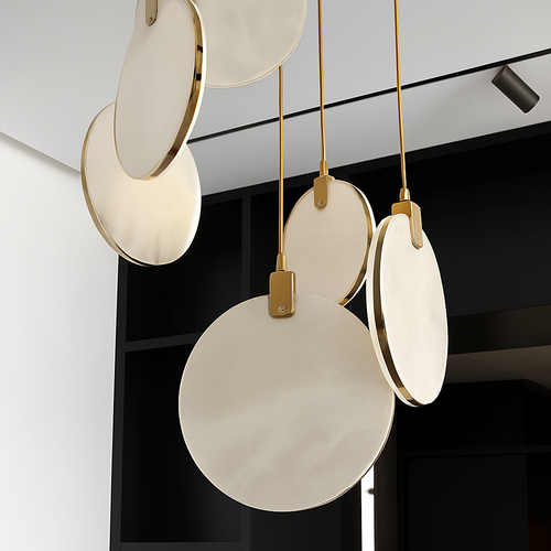 suspension moderne en marbre pour un intérieur élégant - vue 5 sur 11