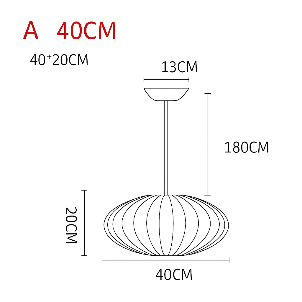 Suspension moderne en papier style japonais Silk - vue 12 sur 30