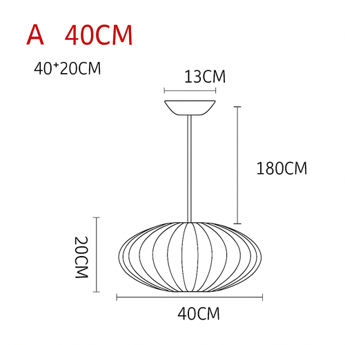 Suspension moderne en papier style japonais Silk - vue 13 sur 30