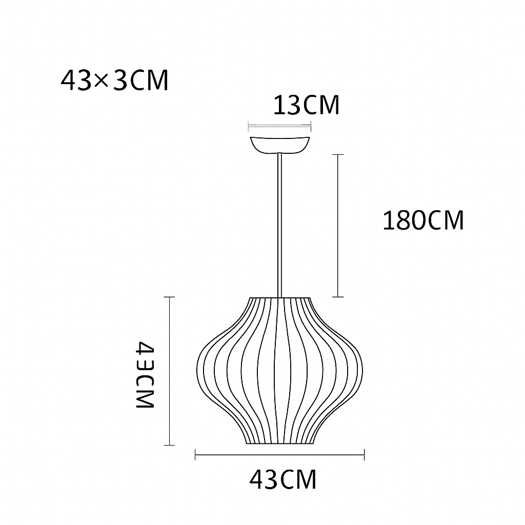 Suspension moderne en papier style japonais Silk - vue 21 sur 30