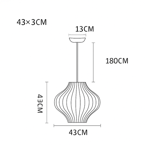Suspension moderne en papier style japonais Silk - vue 22 sur 30