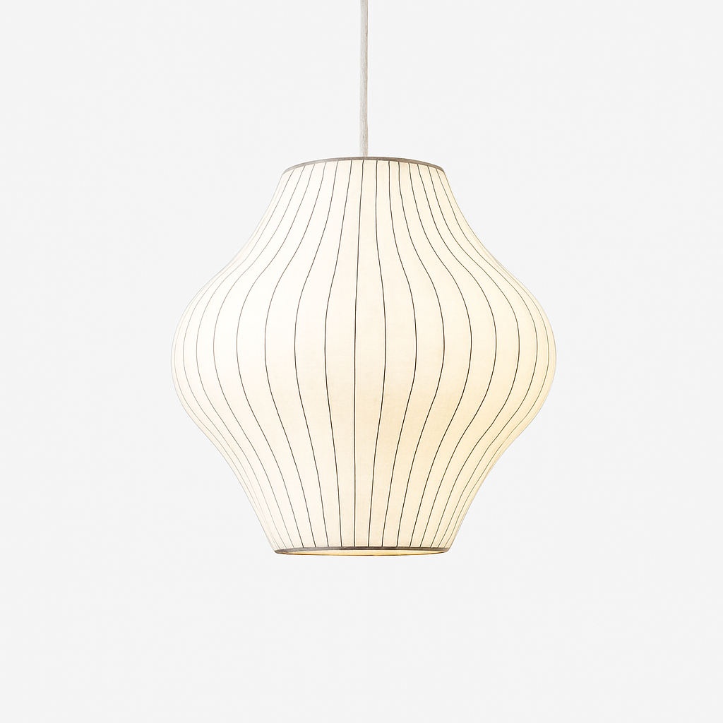 Suspension moderne en papier style japonais Silk - vue 8 sur 30