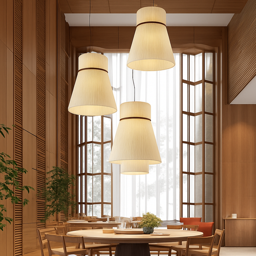 suspension moderne en tissu pour restaurant et café - vue 3 sur 15