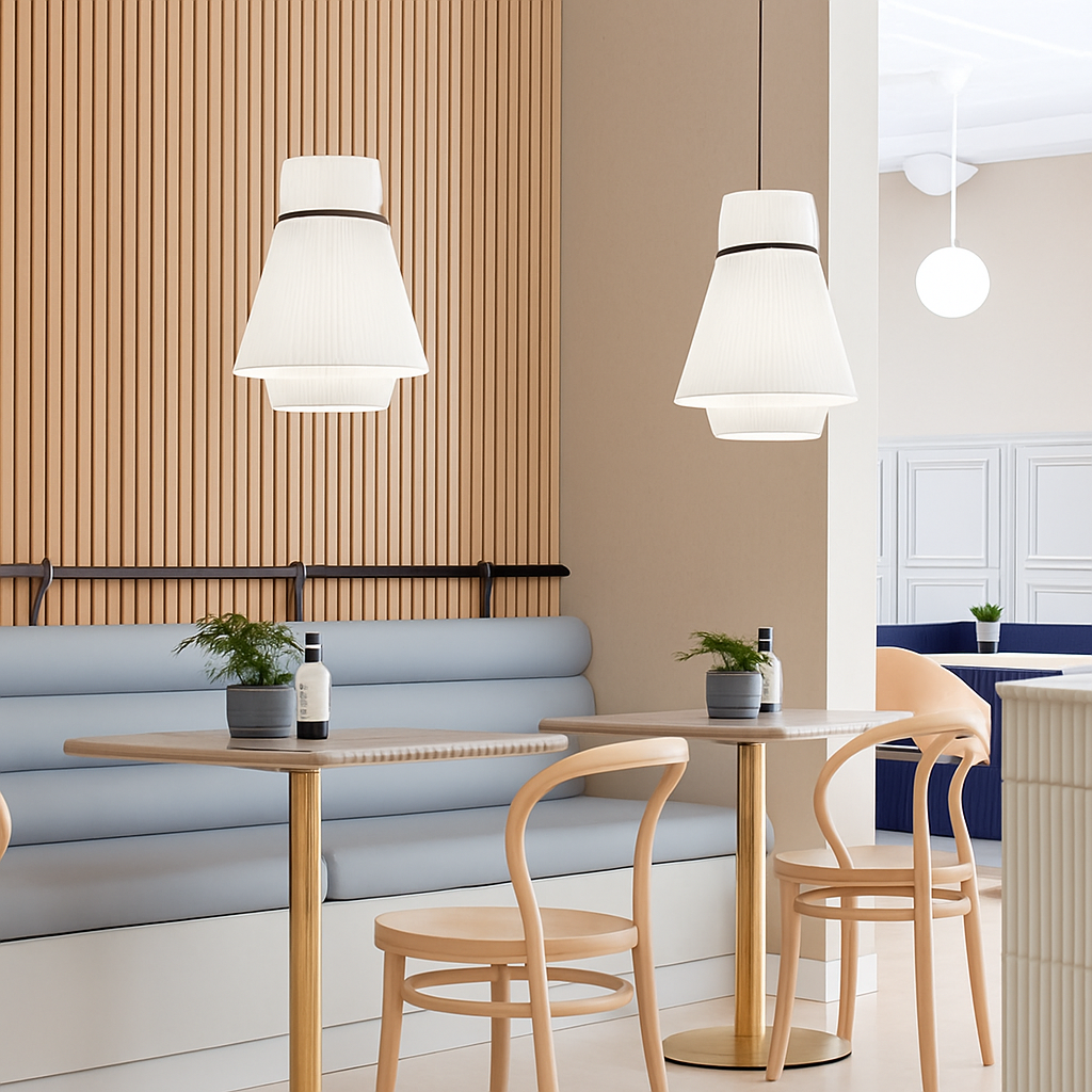 suspension moderne en tissu pour restaurant et café - vue 6 sur 15